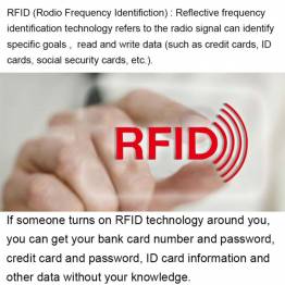  RFID/NFC blokerings lomme til kreditkort
