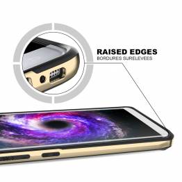  ITSKINS bumper cover med klar bagside til iPhone X. Guld