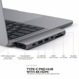  Satechi USB-C Pro Hub with 4K HDMI 85W