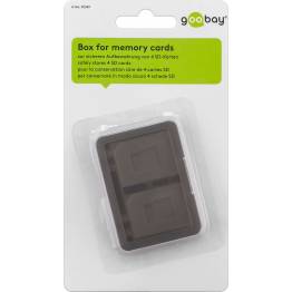  Goobay beskyttelsesboks til hukommelseskort 4x SD