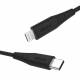 Zikko afans USB-C til Lightning kabel MFi 1,5m sort
