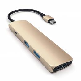 Satechi Slim USB-C multi port dock m.HDMI, USB, kortlæser