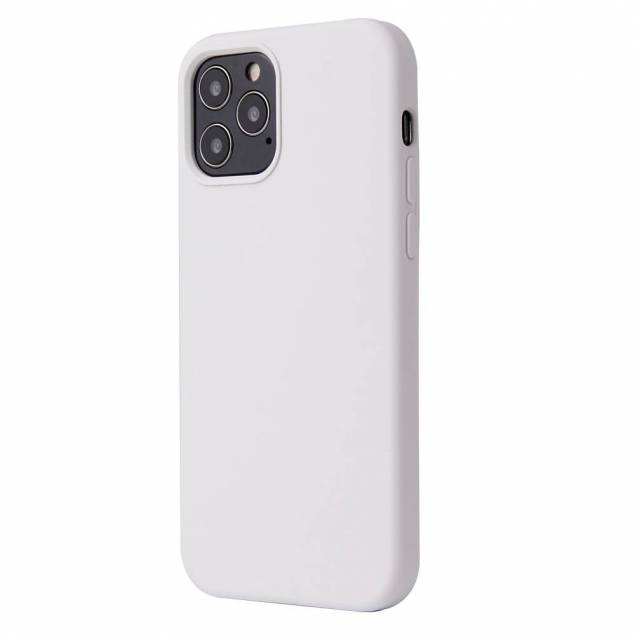 Lækkert iPhone 12 silikone cover 6,1" - Hvid