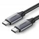 USB-C kabel Zinc alloy 1m sort Max 3A Ug...