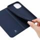 DUX DUCIS iPhone 13 mini 5,4" cover med kortplads og klap - blå