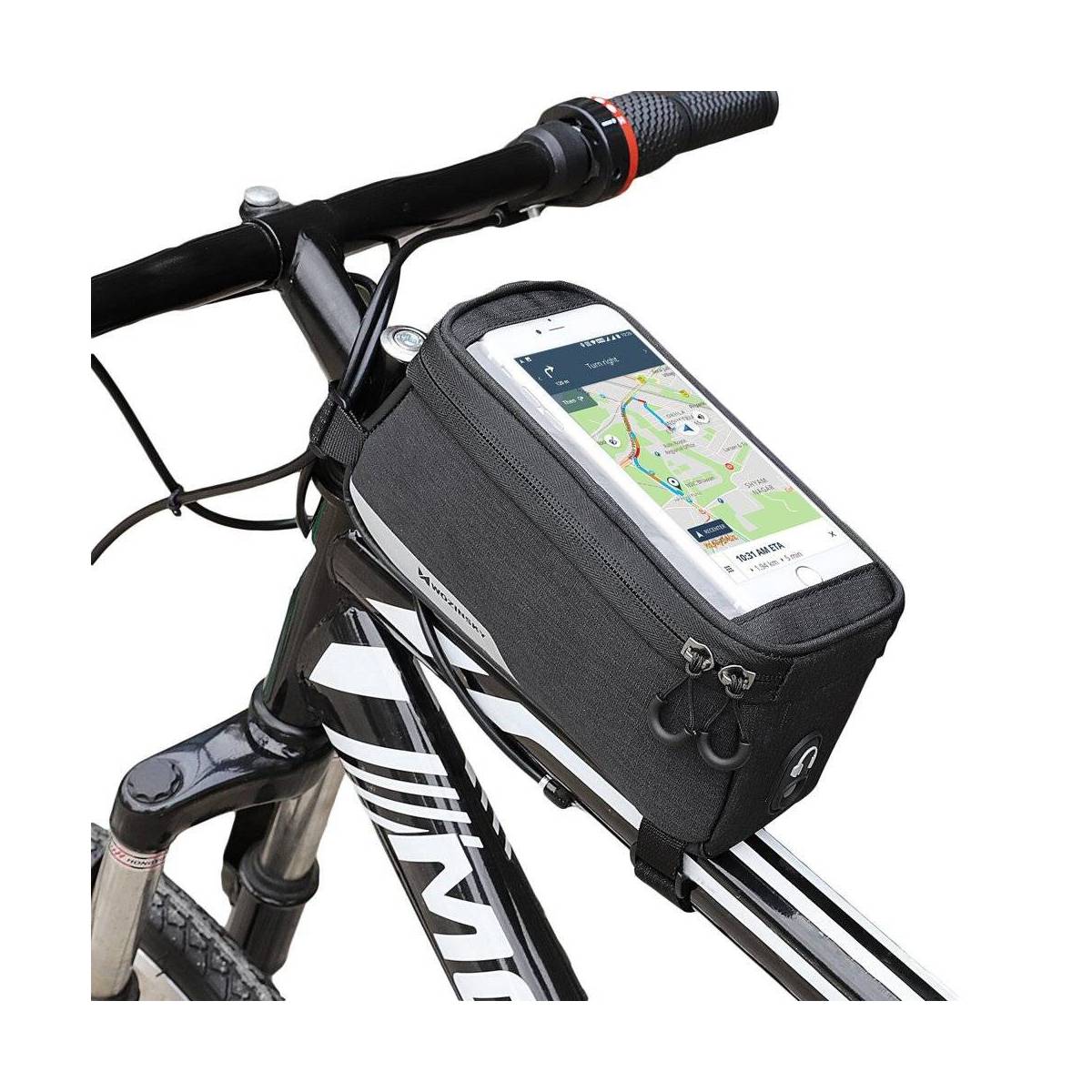 At deaktivere vokse op Lærd Wozinsky cykeltaske med iPhone holder - vandtæt og op til 6,5" iPhone -  Forsejt.dk
