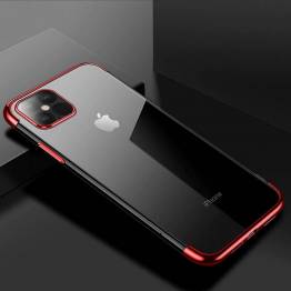  Clear Color cover til iPhone 12 mini - rød