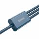 Baseus Superior 3-i-1 kabel USB til Lightning, MicroUSB og USB-C - blå