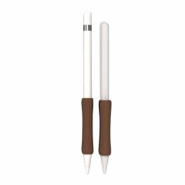 Apple Pencil ergonomisk silikone fingergreb til Pencil 1/2 - Brun