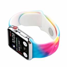 Apple Watch rem i silikone 38/40/41mm - Batik flerfarvet