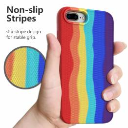  iPhone 7/8/SE 2020 silikone cover 4,7" - Rainbow