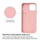 iPhone 13 Pro 6,1" beskyttende silikone cover - Carmine rød