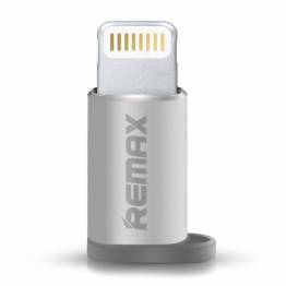 Remax MicroUSB til Lightning adapter stik - Sølv