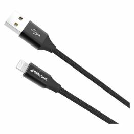  GreyLime Braided USB-A til MFi Lightning Kabel Sort 2 m