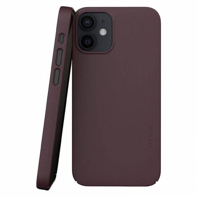 Nudient Thin Precise V3 iPhone 13 Cover, Sangria Red