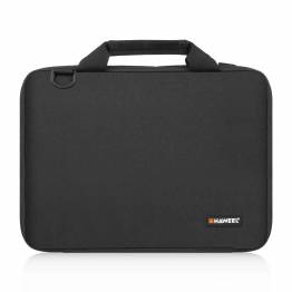  HAWEEL 14" MacBook taske med praktisk tilbehørs-rum og bærerem - Sort