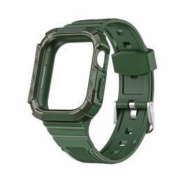 Rem og cover i ét til Apple Watch 44/45mm - Grøn