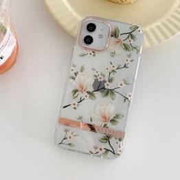  iPhone 13 mini cover med blomster - Magnolie