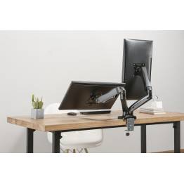  Sinox Office dobbelt skærm skrivebordsbeslag m gasspring - op til 32"
