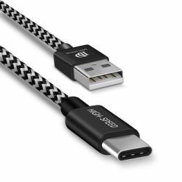 DUX DUCIS hårdført USB til USB-C Nylon kabel - 2m