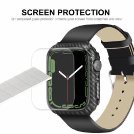 Enkay Apple Watch 7 kulfiber cover og skærmbeskyttelse - 45mm