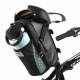 Vandtæt cykel taske til saddelpind med flaskeholder - 1,5l