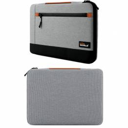  Ekstra beskyttende Macbook 13" taske med plys foring - Grå/Sort