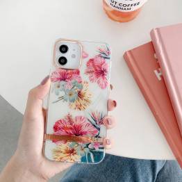  iPhone 14 cover med blomster - Hibiscus