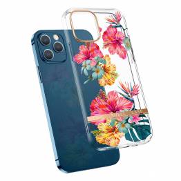 iPhone 14 cover med blomster - Hibiscus