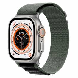  Apple Watch Ultra nylon Loop rem - Grøn/Sort
