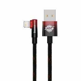  Baseus MVP hårdført USB til Lightning kabel m vinkel - 1m - Rød