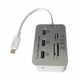 USB-C dock med SD, micro SD og 3x USB