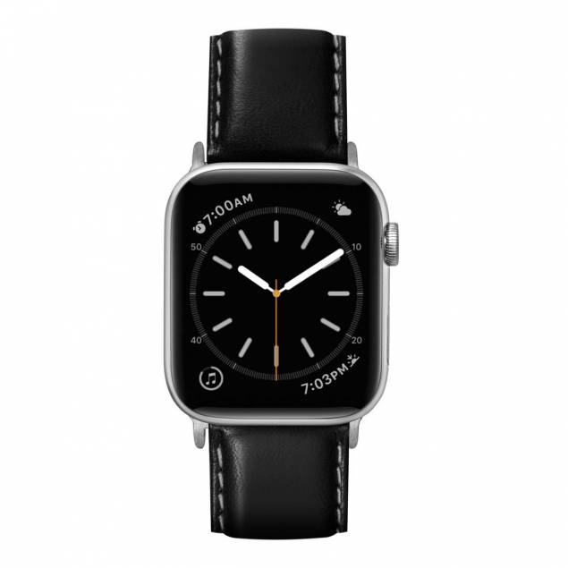 OXFORD Apple Watch 42 / 44 / 45 / 49 mm rem - Noir