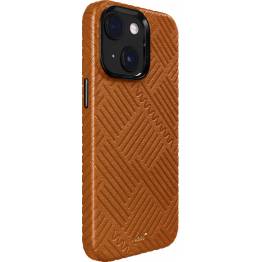  MOTIF iPhone 14 6.1" cover - Brun (Stripes)