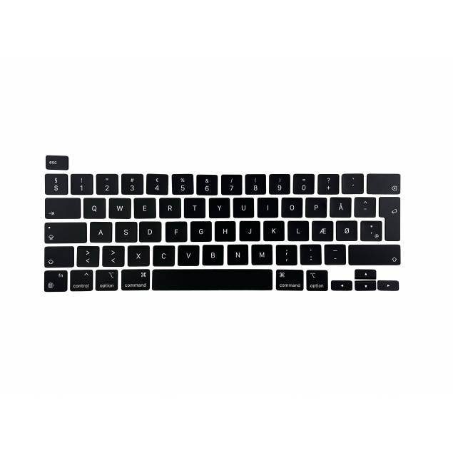 0 og ligemedtegn tastaturknap til MacBook Pro 13" (2020 - og nyere)