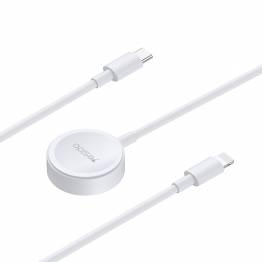 USB-C kabel med iPhone oplader og Apple Watch oplader fra Yesido