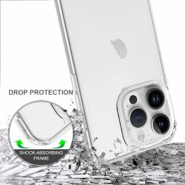  Beskyttende iPhone 15 Pro cover - Gennemsigtig