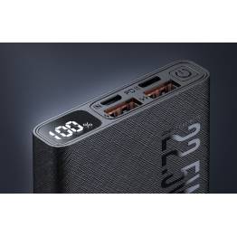 VFan powerbank 2x USB og 1x USB-C - 10.000mAh - 22,5W QC og 20W PD