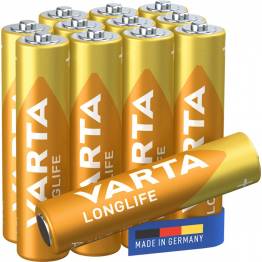 Varta Longlife alkaline AAA batterier - 12 stk