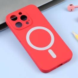  iPhone 15 Pro MagSafe silikone cover - Rød
