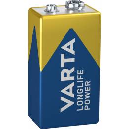 Varta Longlife alkaline 9V batteri - 1 stk