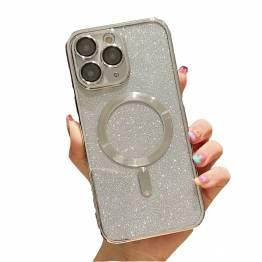 iPhone 11 Pro MagSafe Glitter cover - Sølv