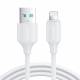 Joyroom USB til Lightning kabel - 1m - Hvid