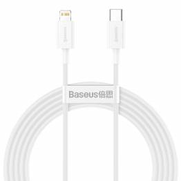 Baseus Superior USB-C til Lightning kabel - 2m - Hvid