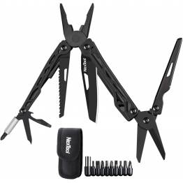 NexTool Black Knight multitool 11-i-1 med 9 bits - Sort