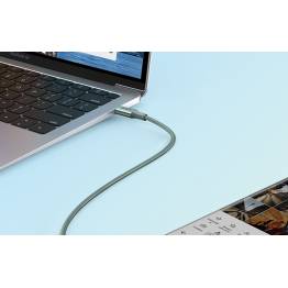  Ugreen hårdført USB-C opladningskabel - 1m - 100W PD - Grøn