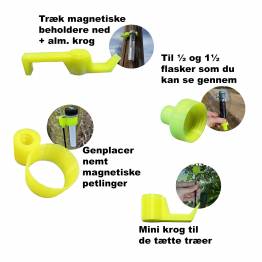  Værktøjspakke til geocaching ekstraktor - 4 stk - 3D printet