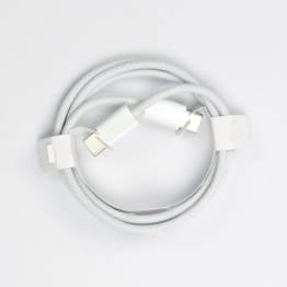  USB-C kabel med nylon vævning - 100W - 1m - Hvid