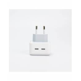  35W dobbelt USB-C oplader med 1x USB-C til Lightning kabel - 1m