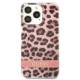 Guess GUHCP13XHSLEOP iPhone 13 Pro Max pink hardcase Leopard